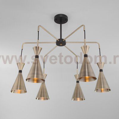 Люстра с металлическими плафонами Bogates 316/6 Glustin
