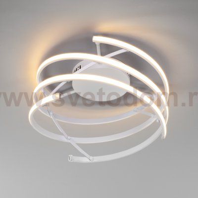 Потолочный светодиодный светильник с пультом управления Eurosvet 90229/3 белый Breeze