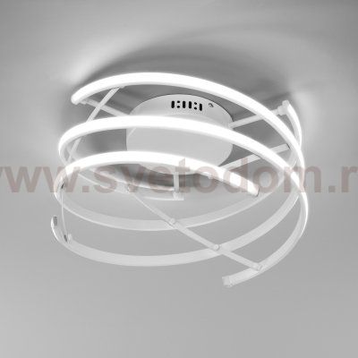 Потолочный светодиодный светильник с пультом управления Eurosvet 90229/3 белый Breeze