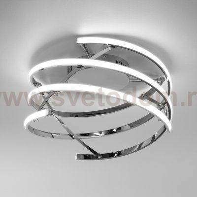 Потолочный светодиодный светильник с пультом управления Eurosvet 90229/3 хром Breeze