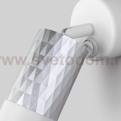Настенный светильник с выключателем Eurosvet 20088/1 белый/серебро Mizar