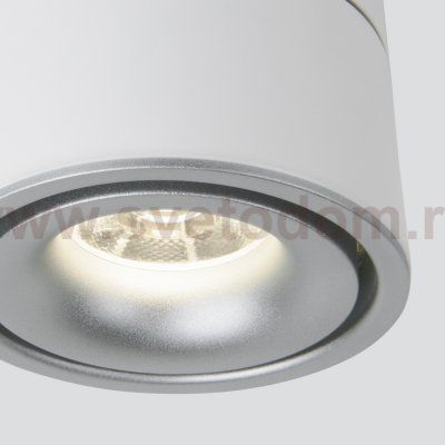 Накладной светодиодный светильник DLR031 15W 4200K 3100 белый матовый/серебро Elektrostandard