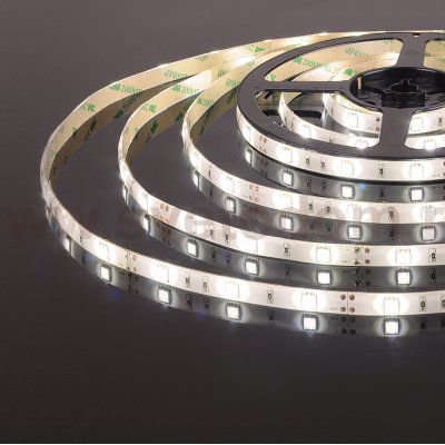 Светодиодная лента Лента светодиодная 12V 7,2W 30Led 5050 IP65 дневной белый, 5м Elektrostandard
