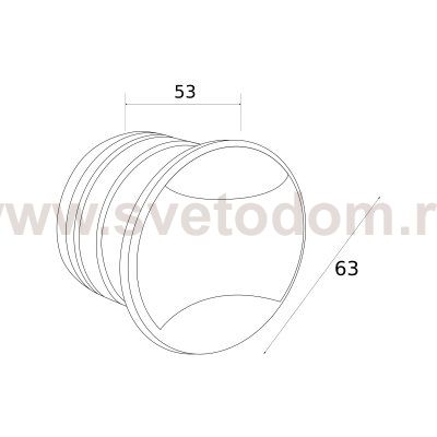 Подсветка для лестниц и дорожек MRL LED 1105 алюминий Elektrostandard