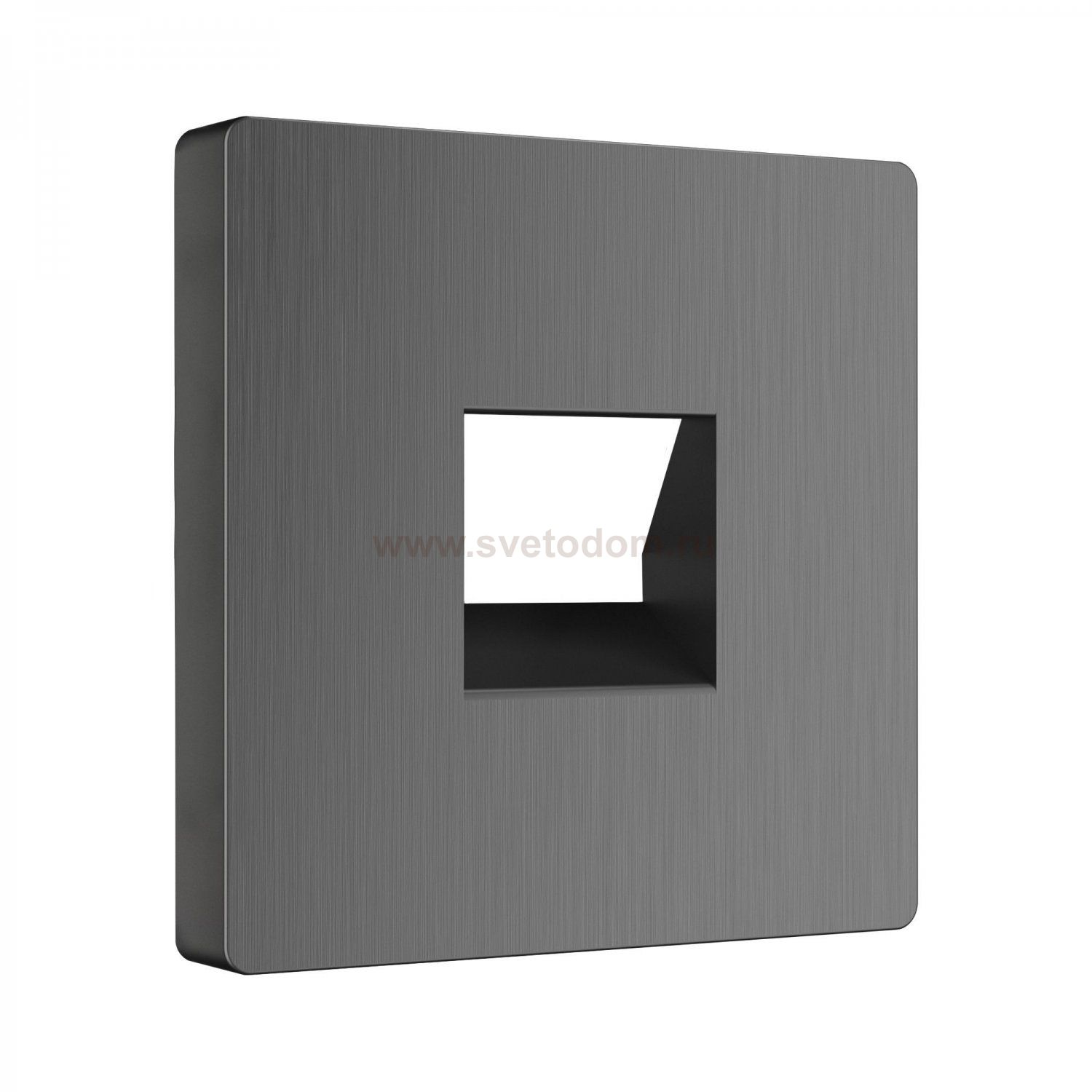 Накладка для телефонной розетки RJ-11 (графит рифленый) Werkel W1192004