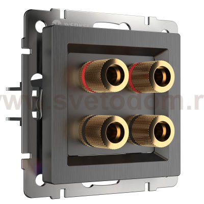 Акустическая розетка (графит рифленый) W1185004 Werkel
