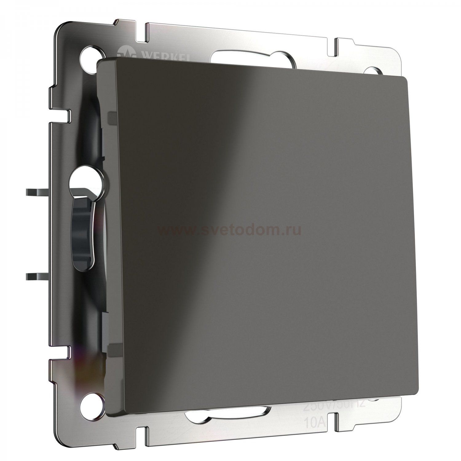 Выключатель одноклавишный (серо-коричневый) Werkel W1110007