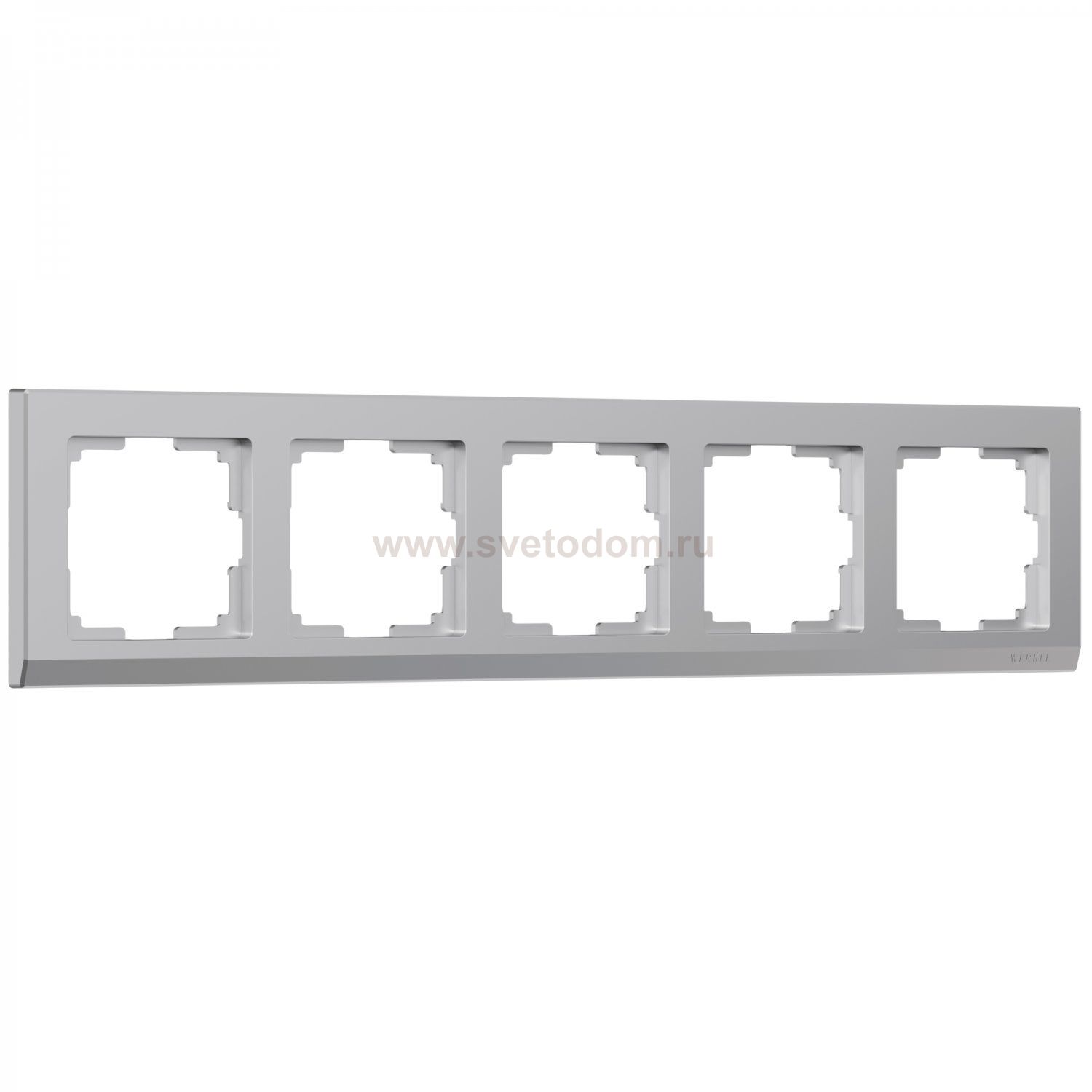 Рамка на 5 постов (серебряный) W0051806 Werkel