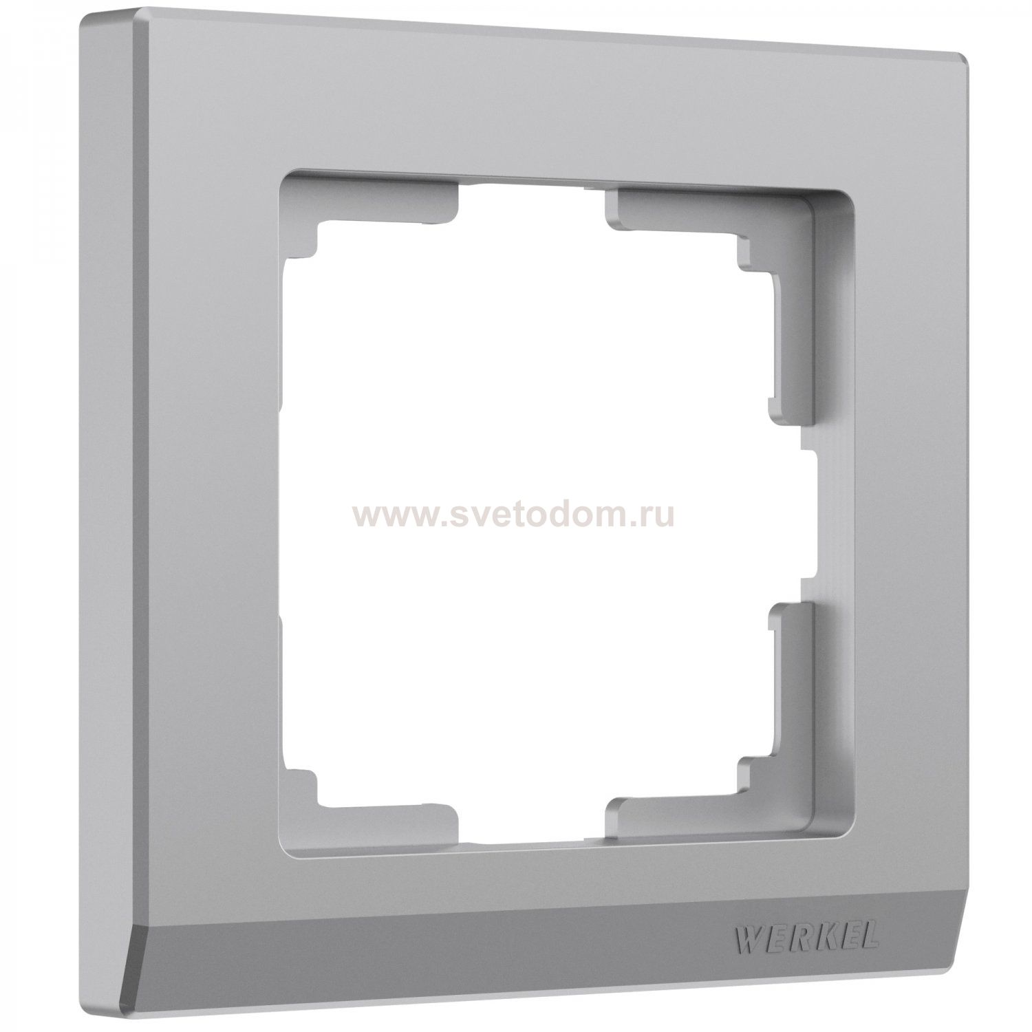 Рамка на 1 пост (серебряный) W0011806 Werkel