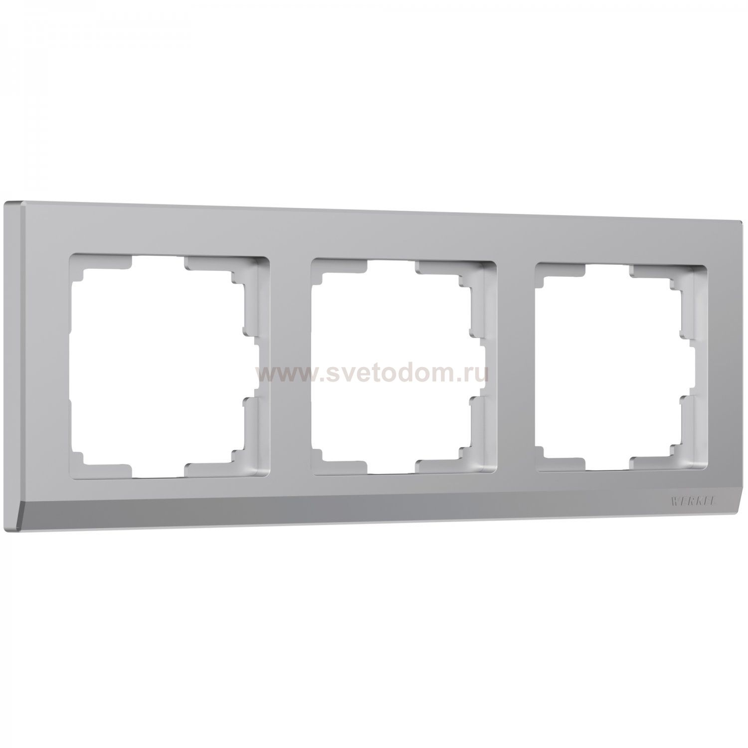 Рамка на 3 поста (серебряный) W0031806 Werkel