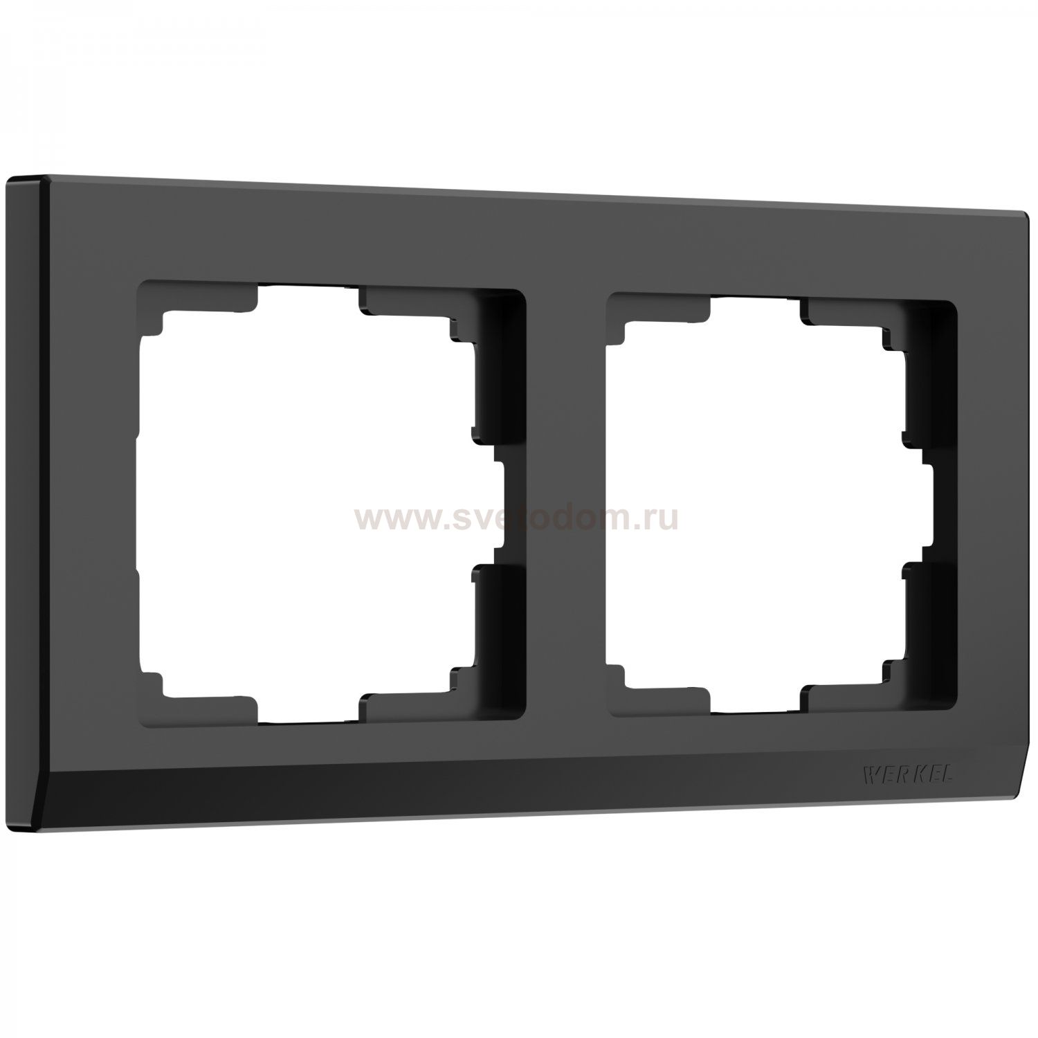 Рамка на 2 поста (черный) W0021808 Werkel