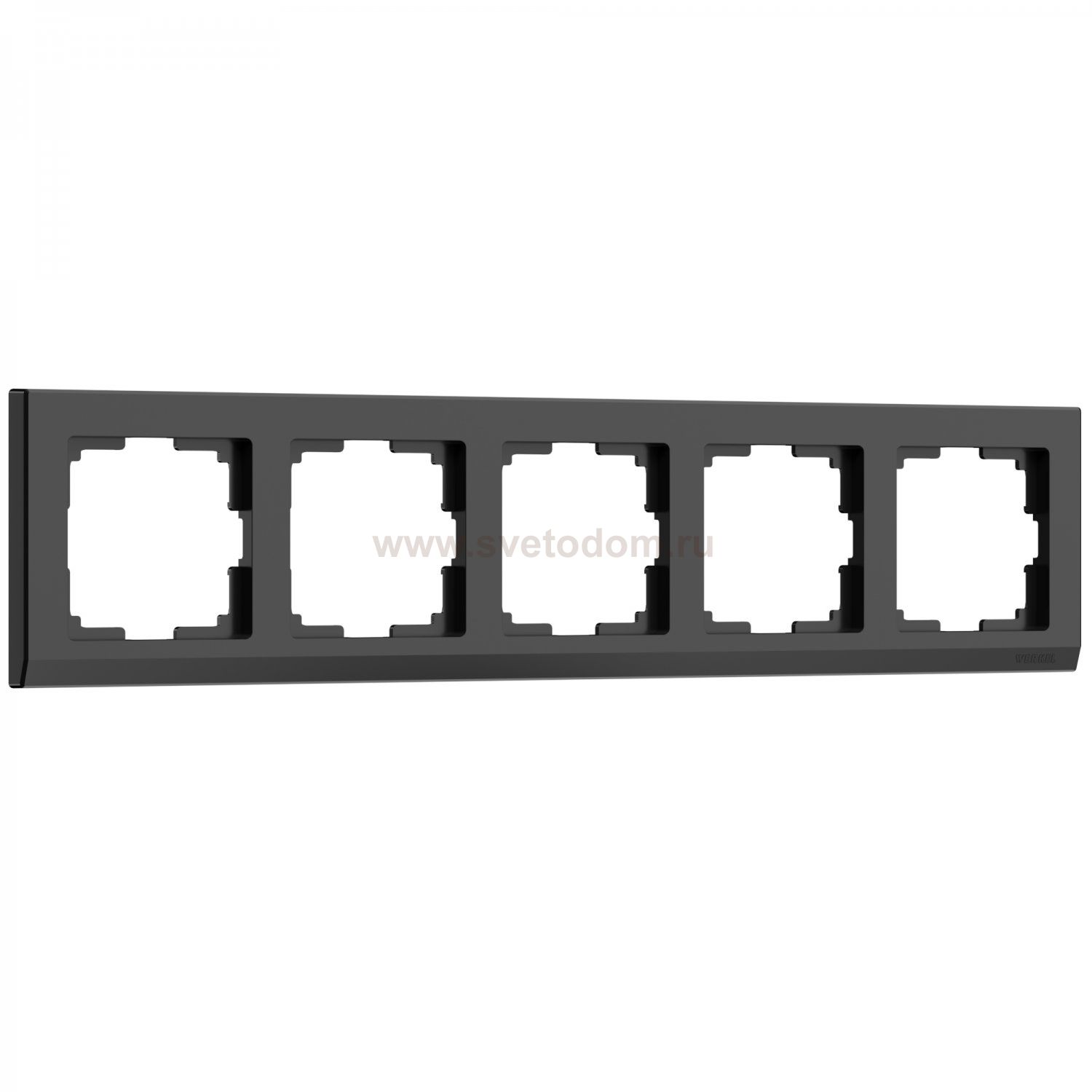 Рамка на 5 постов (черный) W0051808 Werkel