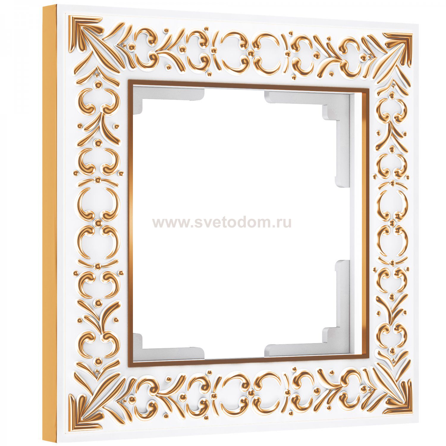 Рамка на 1 пост (белое золото) W0011523 Werkel