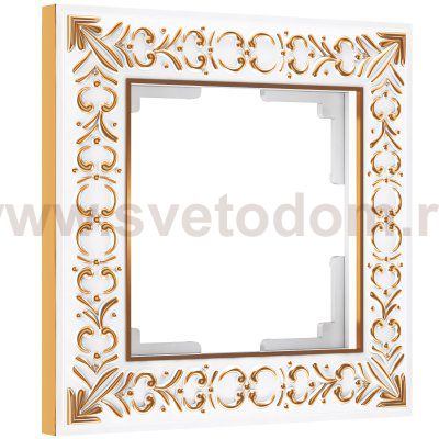 Рамка на 1 пост (белое золото) W0011523 Werkel