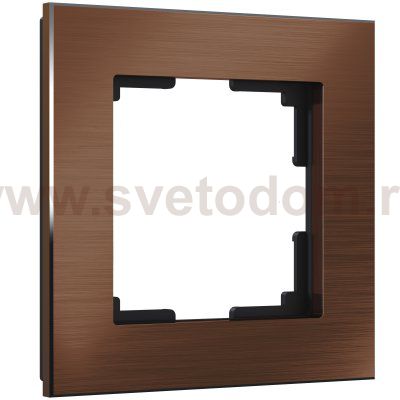 Рамка на 1 пост (коричневый алюминий) Werkel W0011714