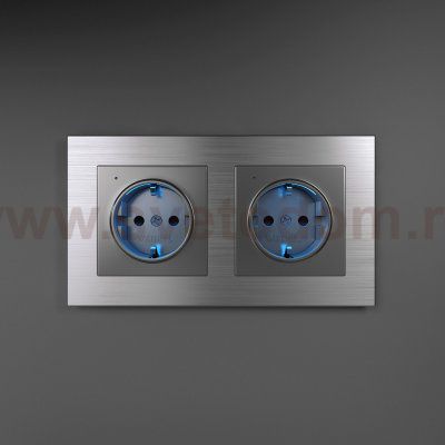 Рамка на 2 поста (алюминий) W0021706 Werkel