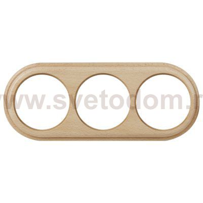 Рамка на 3 поста (светлый бук) W0035224 Werkel