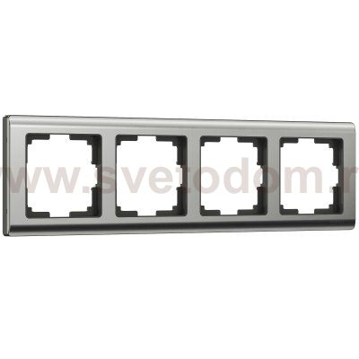 Рамка на 4 поста (глянцевый никель) W0041602 Werkel