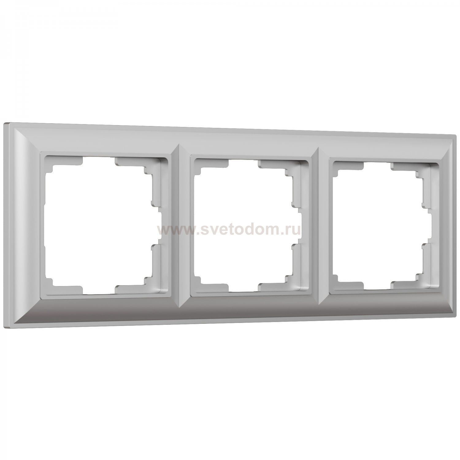 Рамка на 3 поста (серебряный) W0032206 Werkel