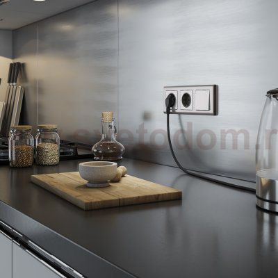 Клавиша для выключателя перекрестного (глянцевый никель) Werkel W1119002