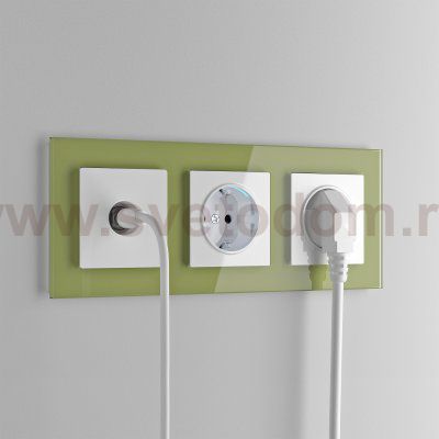 ТВ-розетка оконечная (белая) W1183001 Werkel