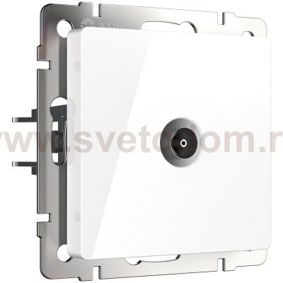 ТВ-розетка проходная (белый) Werkel W1184001