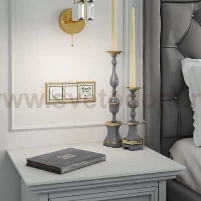 Перекрестный переключатель одноклавишный (белый) W1113001 Werkel