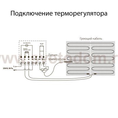 Терморегулятор электромеханический для теплого пола (белый) W1151101 Werkel