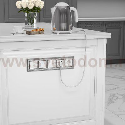 Выключатель  двухклавишный (белый) W1120001 Werkel