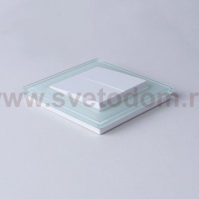 Выключатель  двухклавишный (белый) W1120001 Werkel