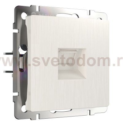 Телефонная розетка RJ-11 (перламутровый рифленый) Werkel W1182013