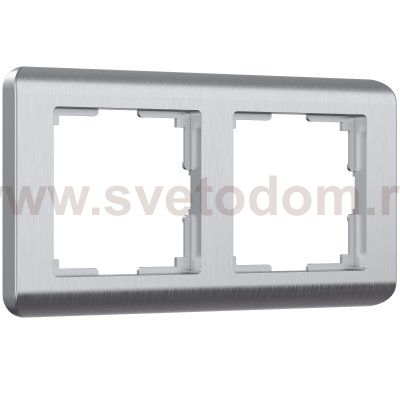 Рамка на 2 поста (серебряный) W0022106 Werkel