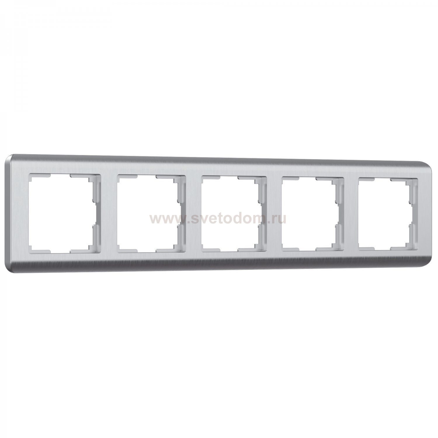 Рамка на 5 постов (серебряный) W0052106 Werkel