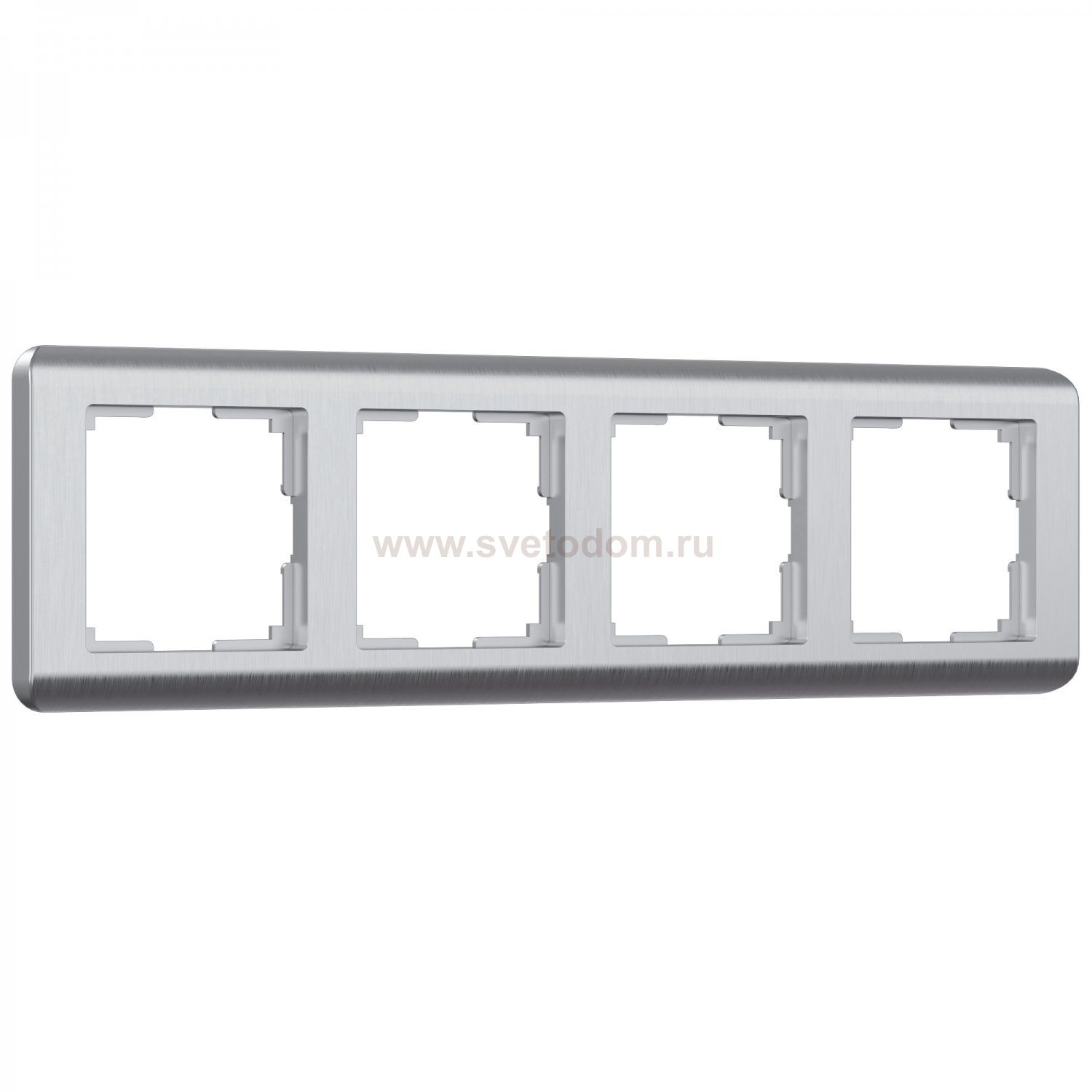 Рамка на 4 поста (серебряный) W0042106 Werkel