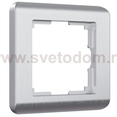 Рамка на 1 пост (серебряный) W0012106 Werkel
