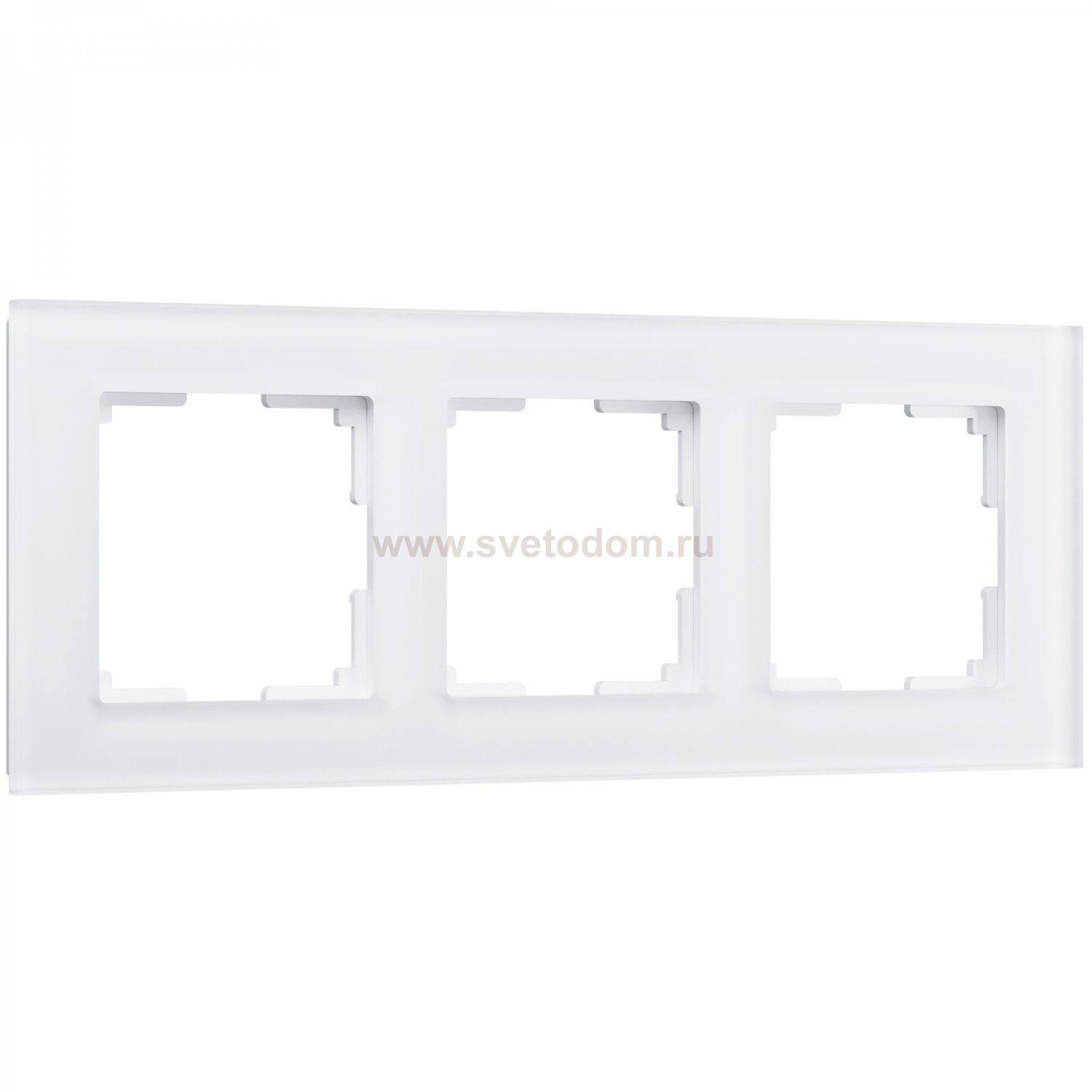 Рамка на 3 поста (белый матовый) W0031105 Werkel