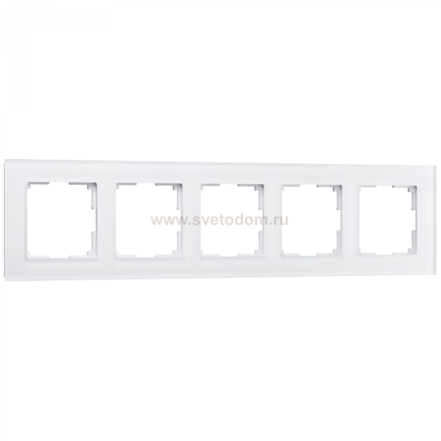 Рамка на 5 постов (белый матовый) Werkel W0051105