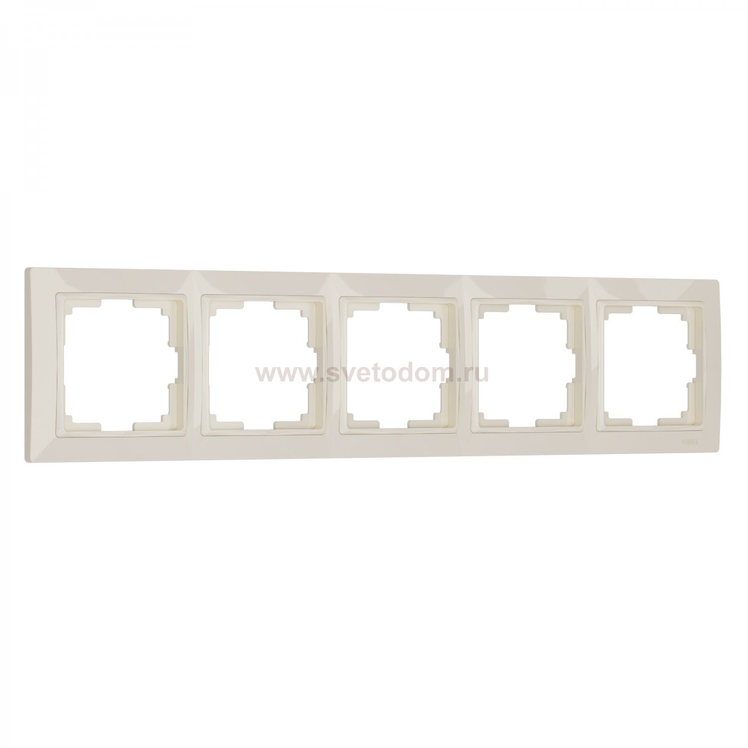 Рамка на 5 постов (слоновая кость, basic) W0052003 Werkel