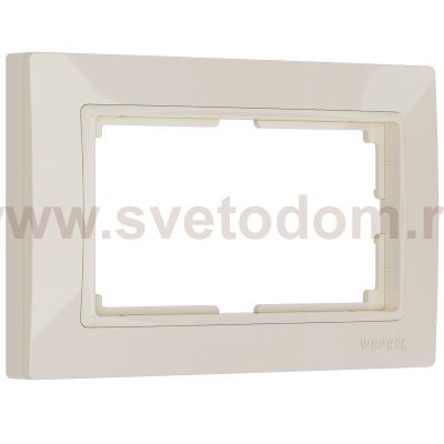 Рамка для двойной розетки (слоновая кость, basic) Werkel W0082003