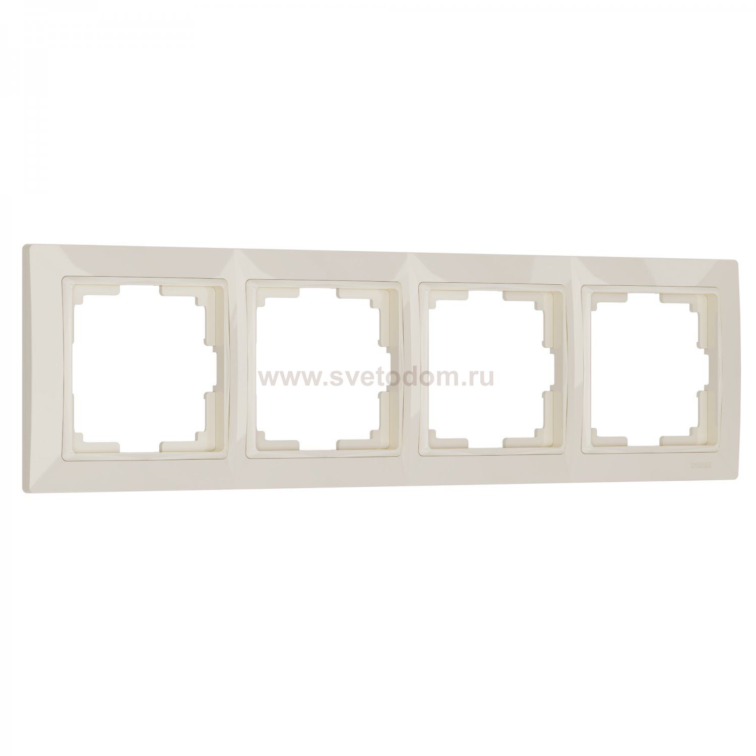 Рамка на 4 поста (слоновая кость, basic) W0042003 Werkel