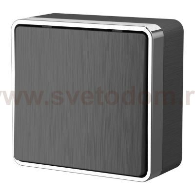 Выключатель одноклавишный Gallant (графит рифленый) W5010004 Werkel