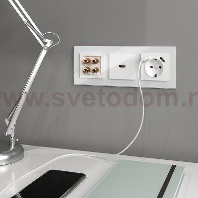 Акустическая розетка (белый) Werkel W1185001