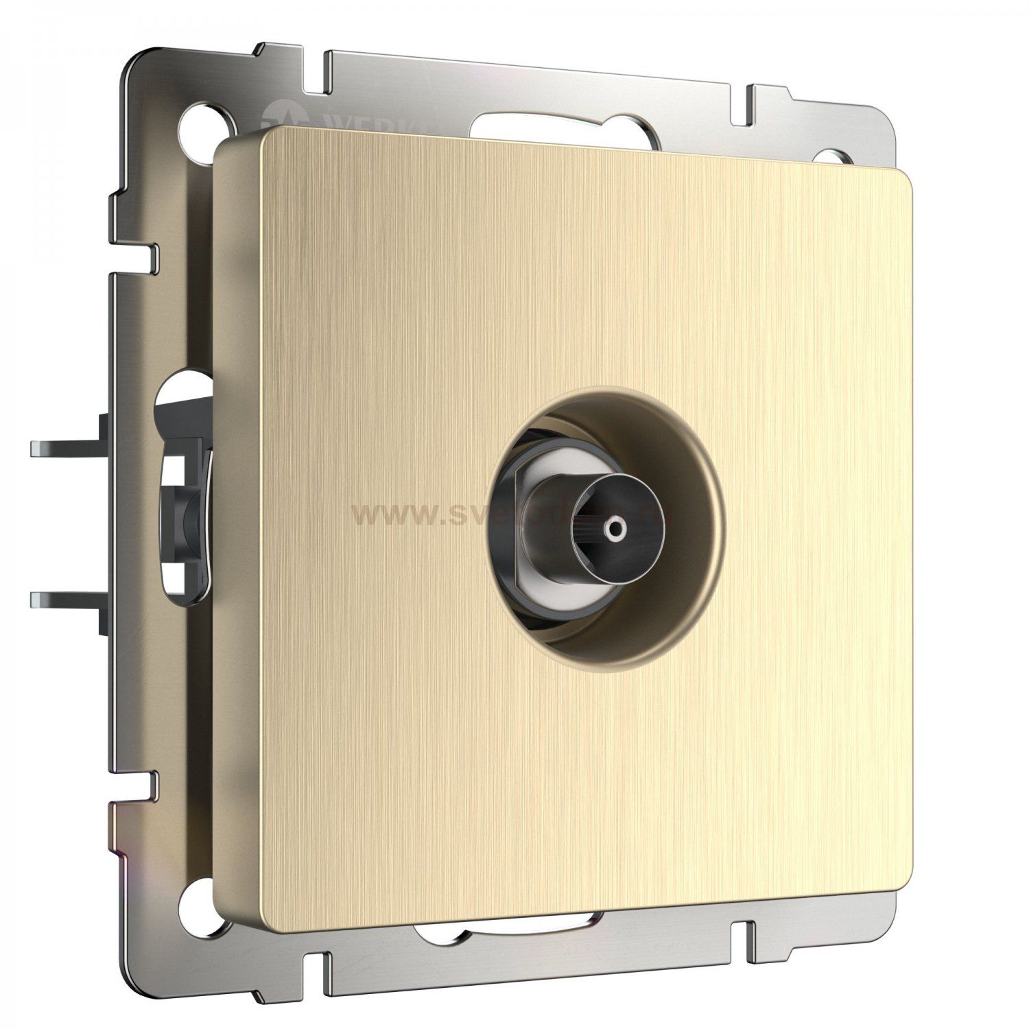 ТВ-розетка оконечная (шампань рифленый) W1183010 Werkel