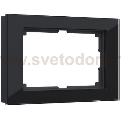 Рамка для двойной розетки (черный) W0081108 Werkel