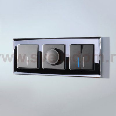 Рамка на 3 поста (черный) W0031208 Werkel