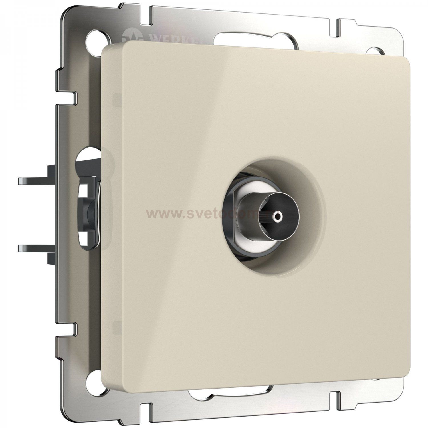 ТВ розетка проходная (слоновая кость) W1184003 Werkel