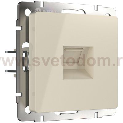 Телефонная розетка RJ-11 (слоновая кость) Werkel W1182003