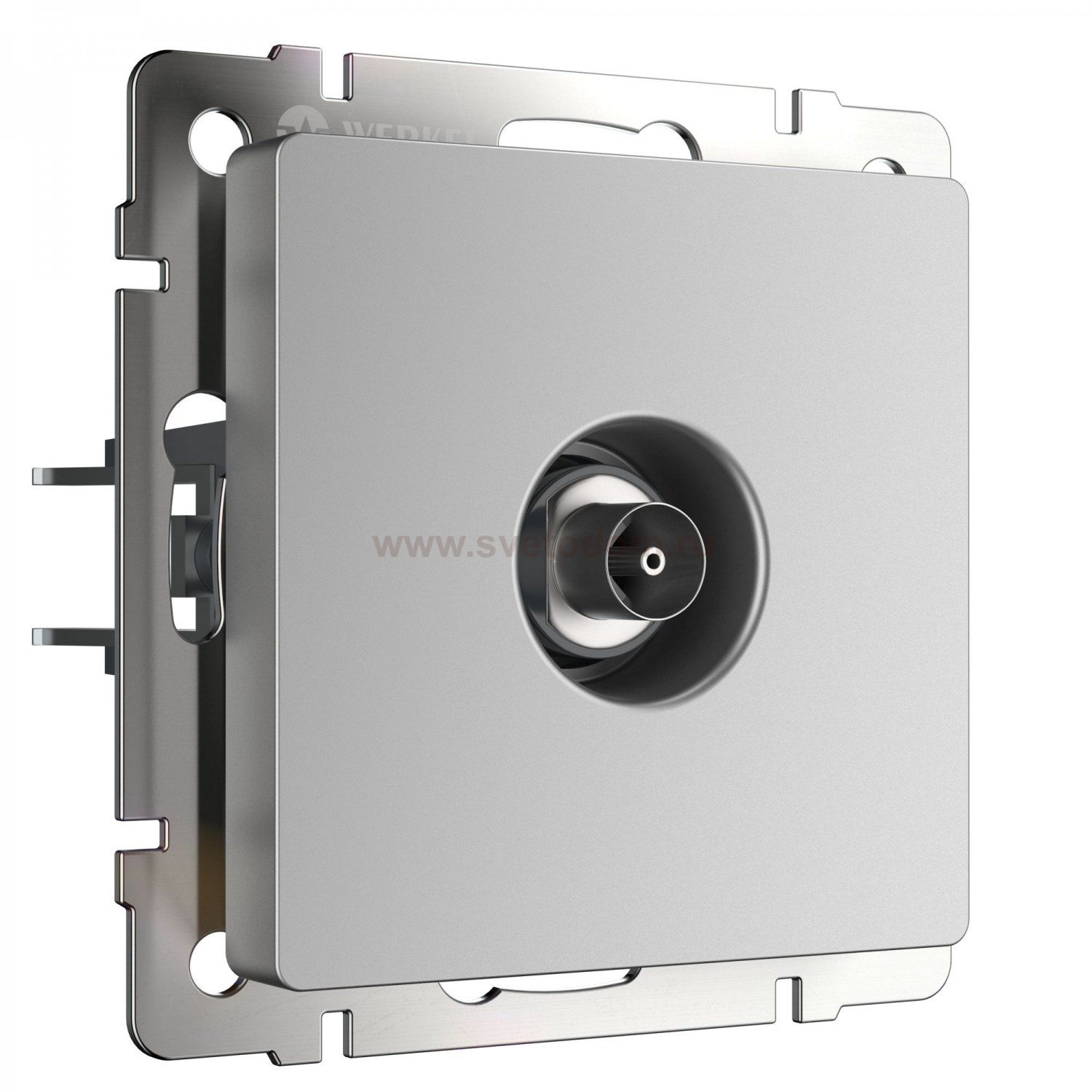 ТВ-розетка оконечная (серебряный) W1183006 Werkel