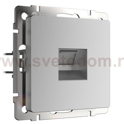 Розетка Ethernet RJ-45 (серебряный) W1181006 Werkel