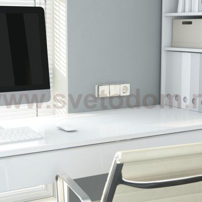 Выключатель одноклавишный проходной Gallant (слоновая кость) Werkel W5012003